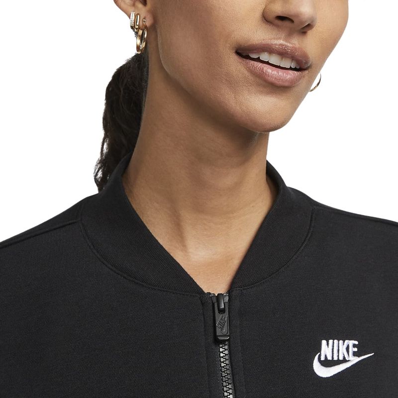 Jaqueta-Nike-Club-Fleece-Cropped-Feminina---Preta
