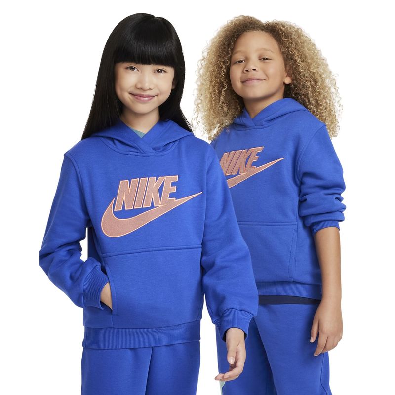 Blusao-Nike-Sportswear-Club-Fleece-Infantil---Azul