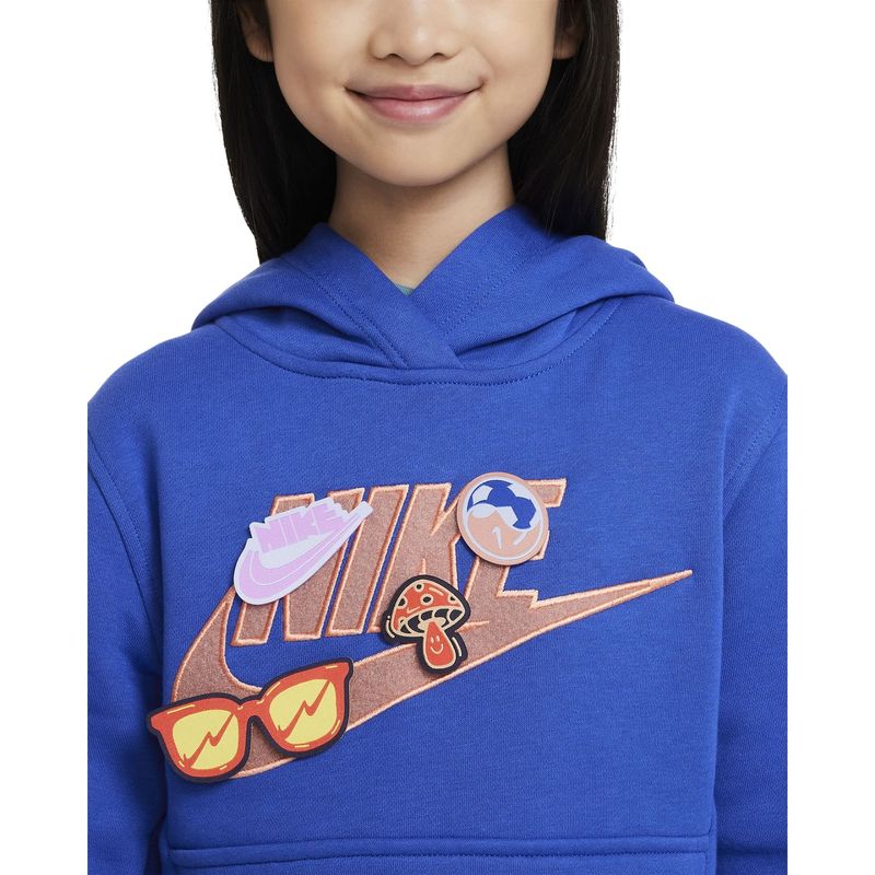 Blusao-Nike-Sportswear-Club-Fleece-Infantil---Azul