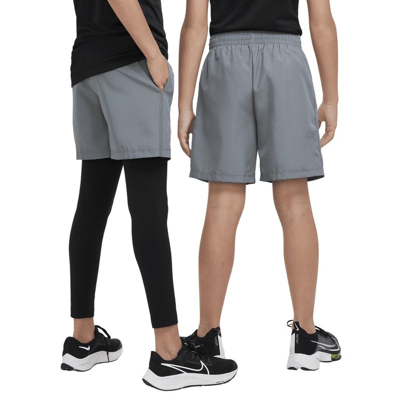 Short-Nike-Nike-Dri-Fit-Multi--Infantil---Cinza