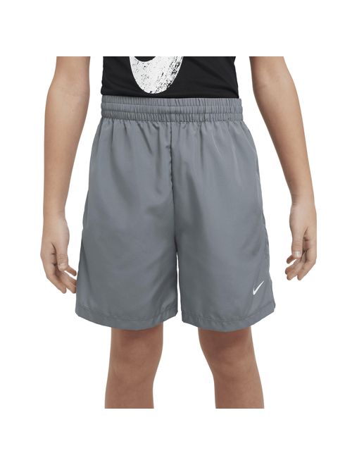 Shorts Nike Dri-Fit Multi+ Infantil - Cinza