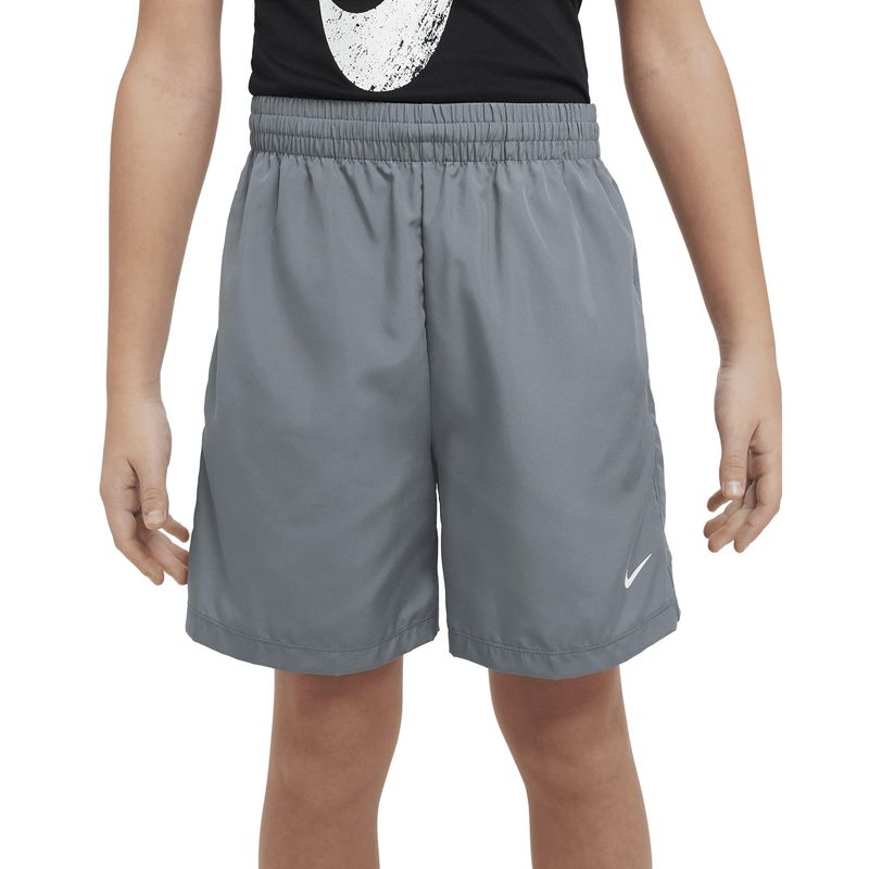 Short-Nike-Nike-Dri-Fit-Multi--Infantil---Cinza