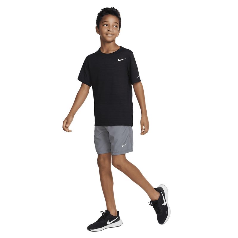 Short-Nike-Nike-Dri-Fit-Multi--Infantil---Cinza