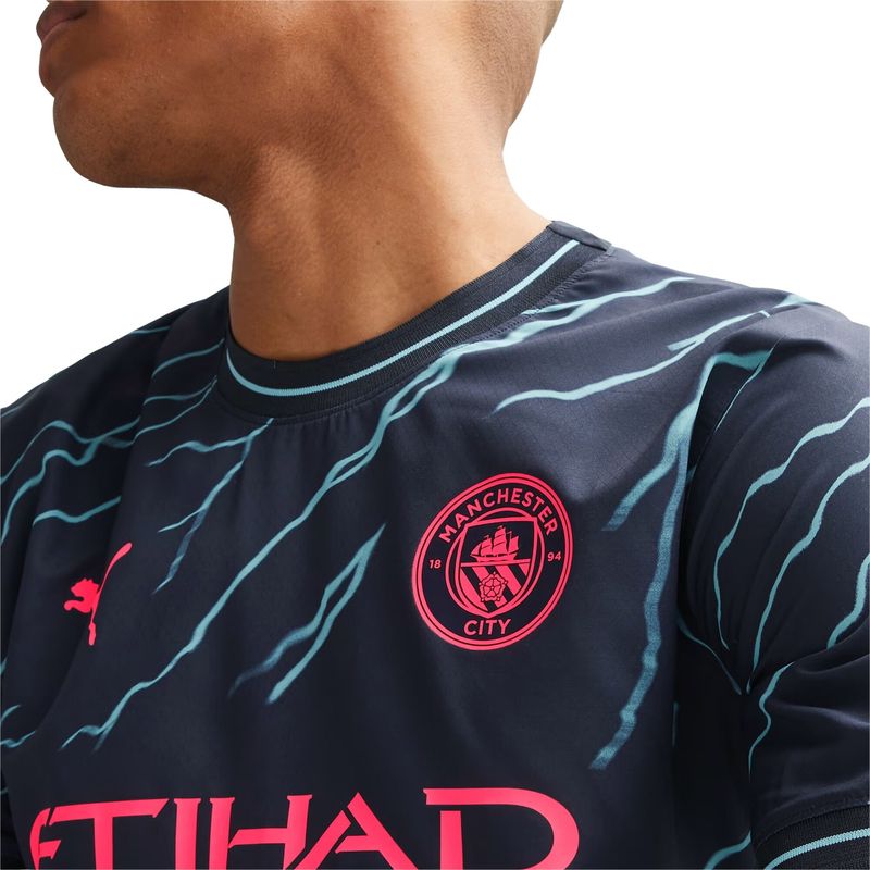 Camisa Manchester City III 23/24 Puma Jogador Masculina - Azul Escura