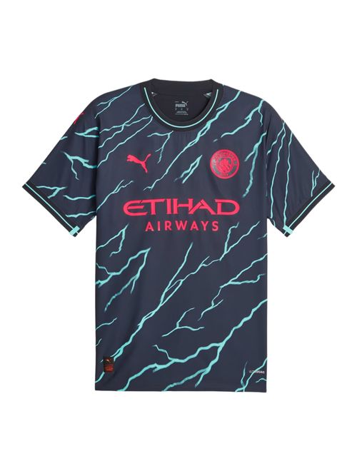 Camisa Manchester City III 23/24 Puma Jogador Masculina - Marinho