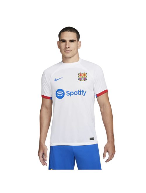 Camisa Barcelona 23/24 Nike Stadium Masculina - Branca/Azul