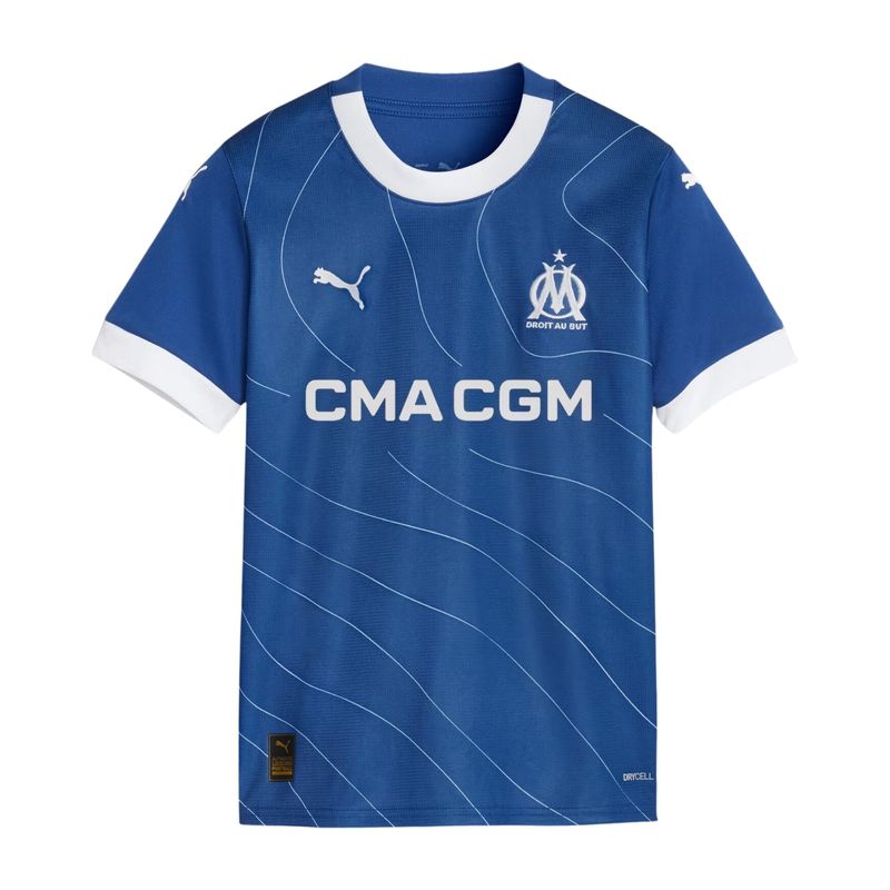Camisa-Olympique-De-Marseille-23-24-Puma-Away-Infantil----Azul