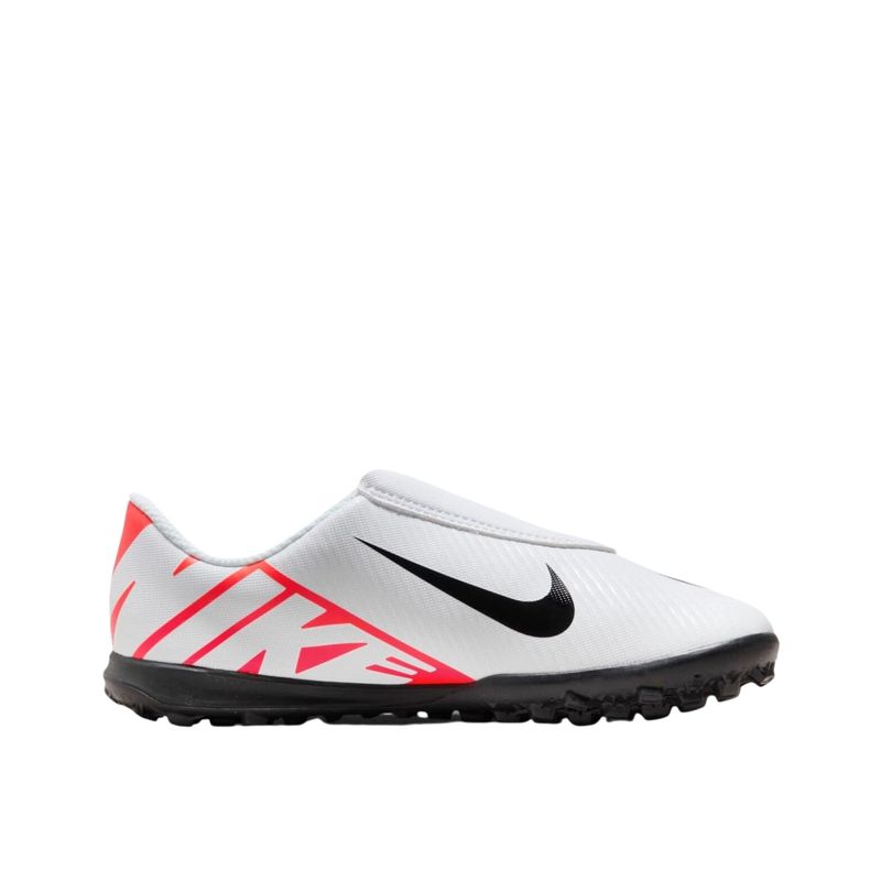 Chuteira Society Nike Mercurial Vapor 15 Club Infantil - Branca/Vermelha