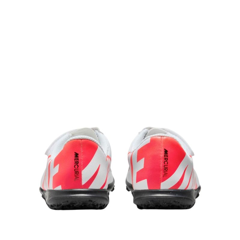 Chuteira Society Nike Mercurial Vapor 15 Club Infantil - Branca/Vermelha