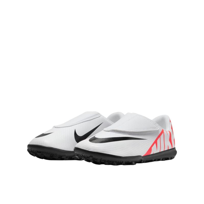 Chuteira-Society-Nike-Mercurial-Vapor-15-Club-Infantil---Branca-Vermelha