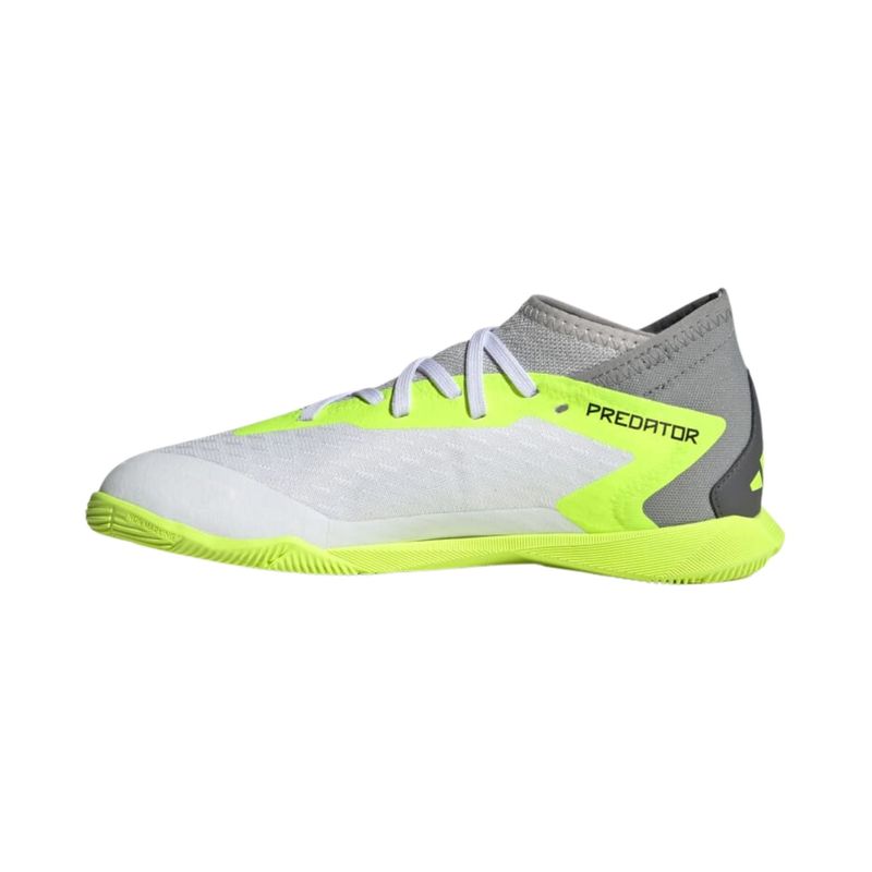 Chuteira Futsal Adidas Predator Accuracy 3 Infantil- Branca/Verde