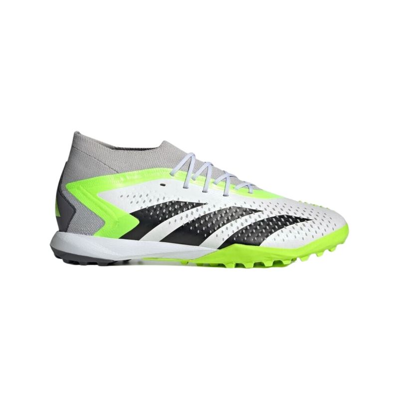 Chuteira Society Adidas Predator Accuracy 1 Tf Masculina - Branca/Verde