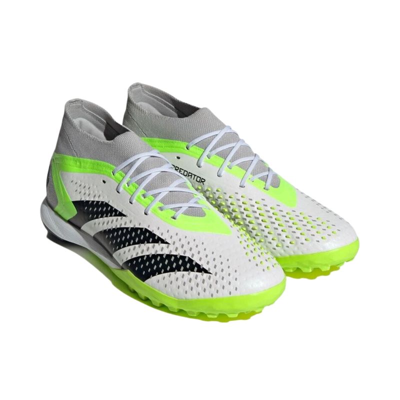 Chuteira-Society-Adidas-Predator-Accuracy-1-Tf-Masculina---Branca-Verde