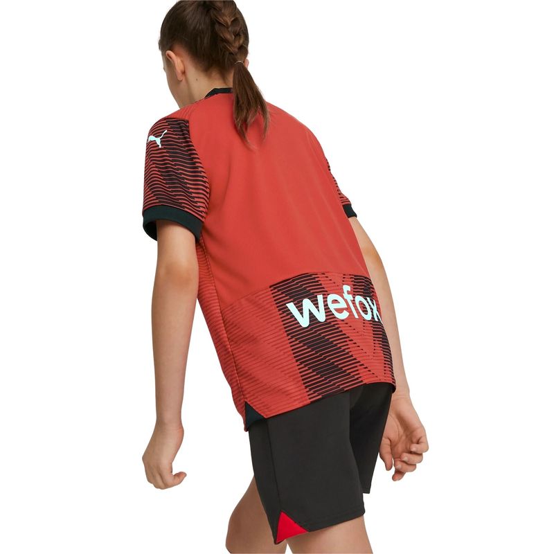 Camisa Ac Milam 23/24 Puma Home Infantil- Vermelha/Preta
