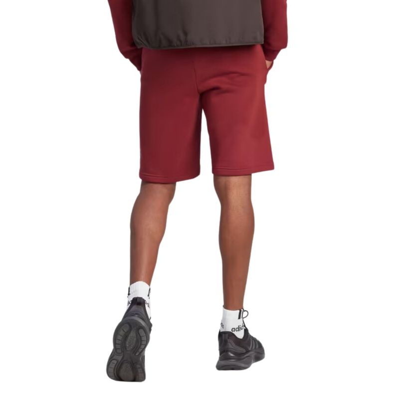 Shorts-Moletinho-Adidas-Estampado-Essentials-Masculino---Vermelho