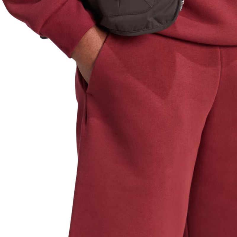Shorts-Moletinho-Adidas-Estampado-Essentials-Masculino---Vermelho