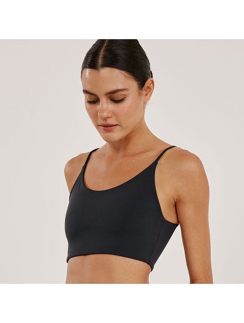 Top Alça Fina Soft Skin Lolli - Preta