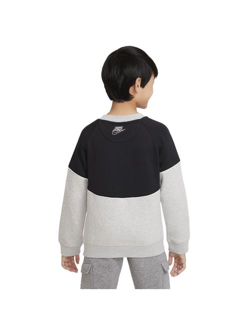 Blusão Nike Sportswear Fleece Infantil - Cinza/Preta