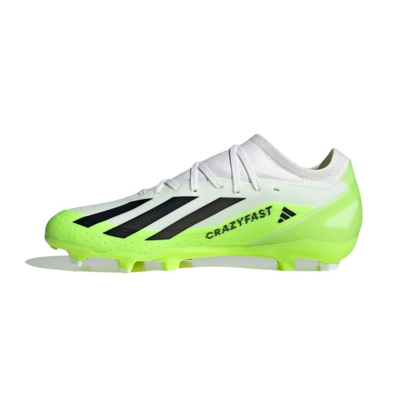 Chuteira-Campo-Adidas-X-Crazyfast-3-Firm-Masculina---branca-verde