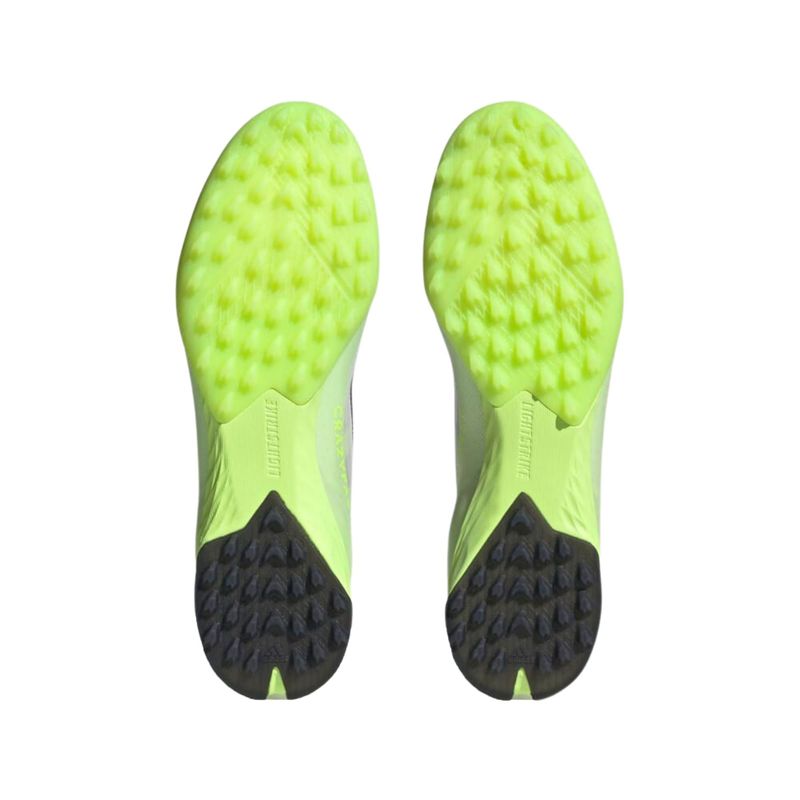 Chuteira Society Adidas Crazyfast 1 Turf Masculina - Branca/Verde