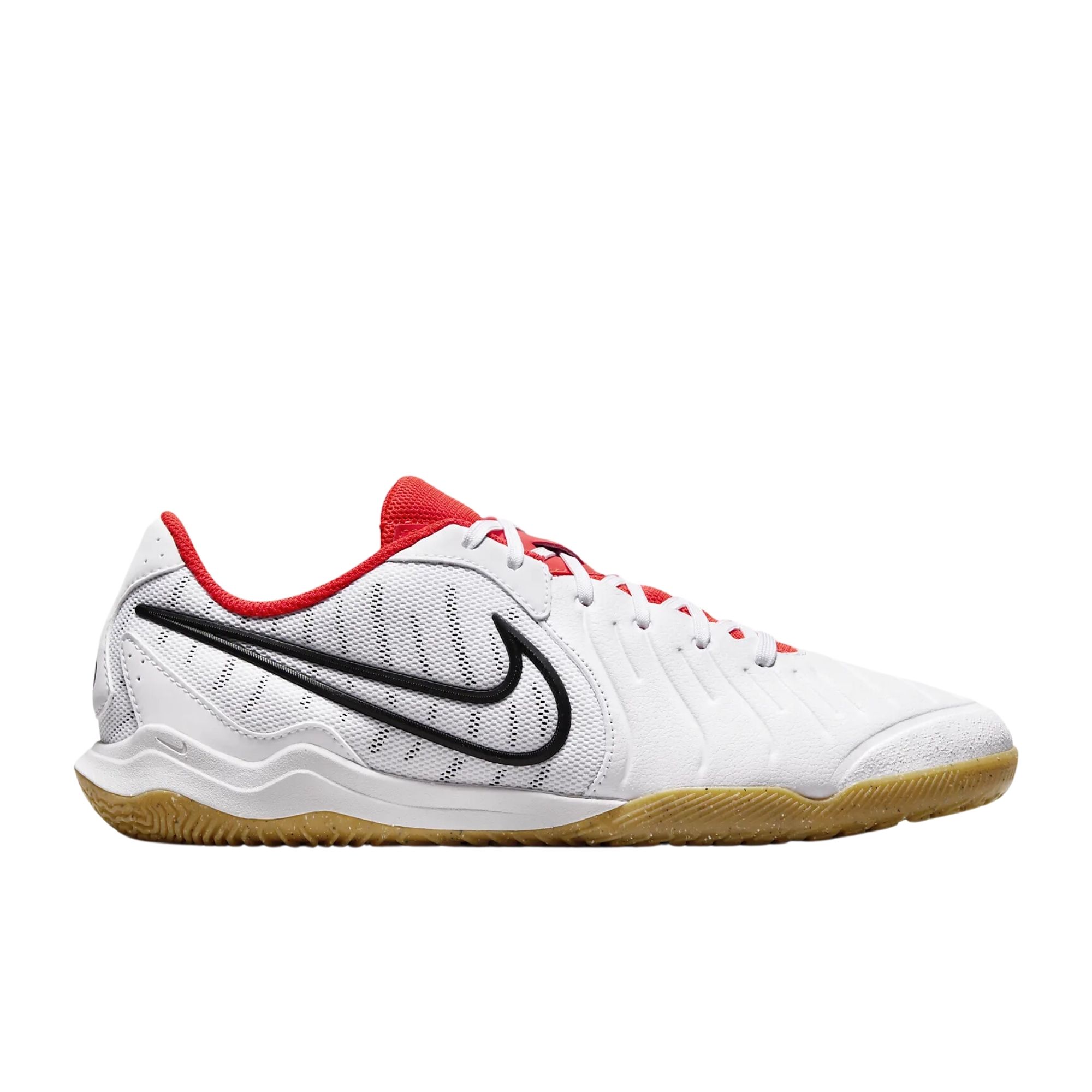 Chuteira Futsal Nike Tiempo Legend 10 Academy Ic Masculina - Branca/Vermelha