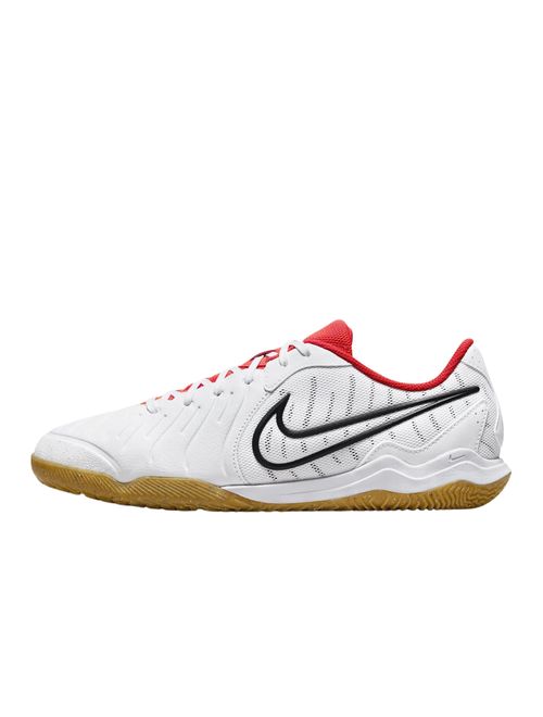 Chuteira Futsal Nike Tiempo Legend 10 Academy Ic Masculina - Branca/Vermelha