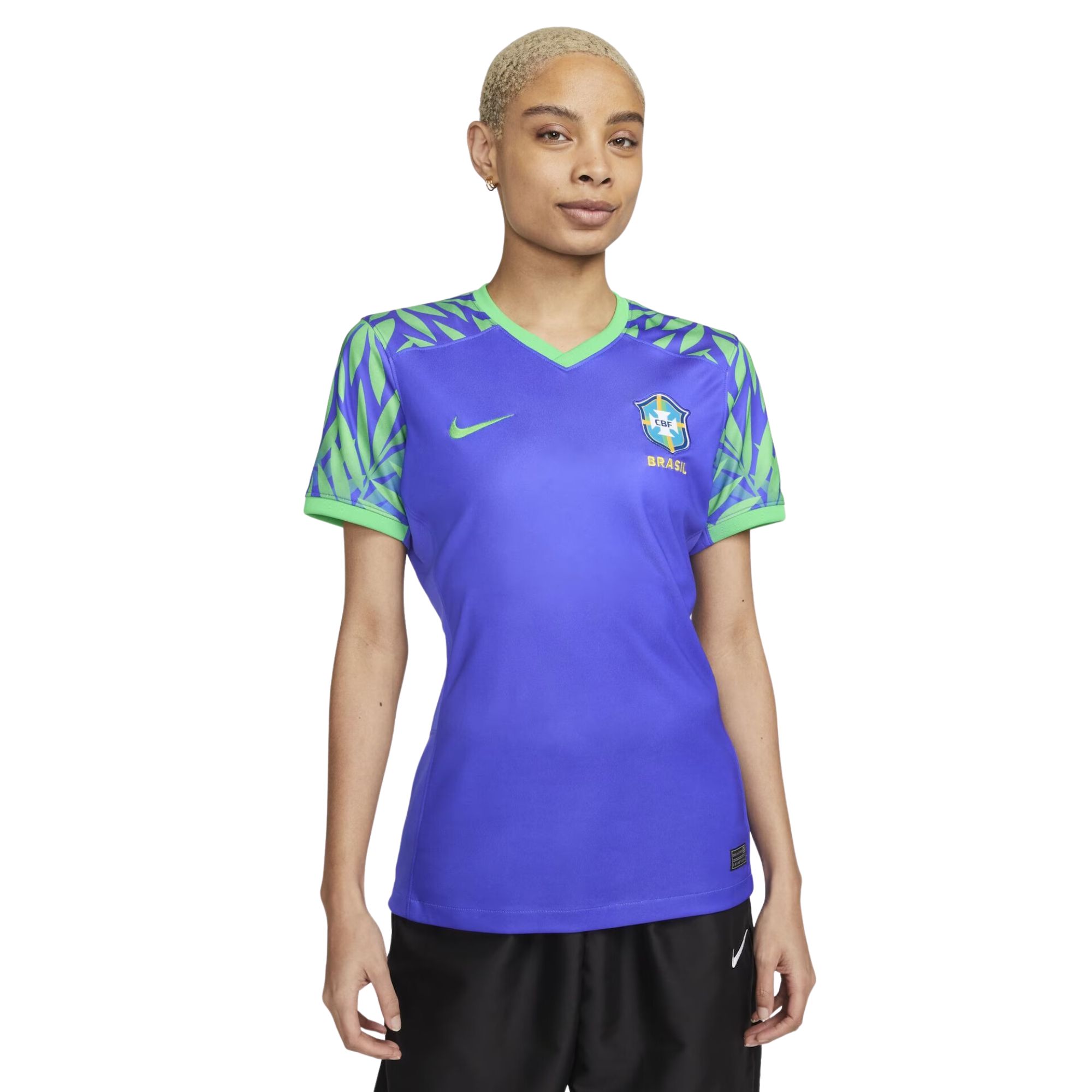 Camisa Brasil CBF Nike Pré Jogo Feminina - Verde/Azul - Bayard
