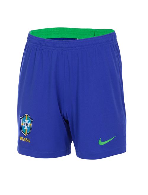 Calção CBF I 22/23 Nike Torcedor Pro Feminino - Azul/Verde