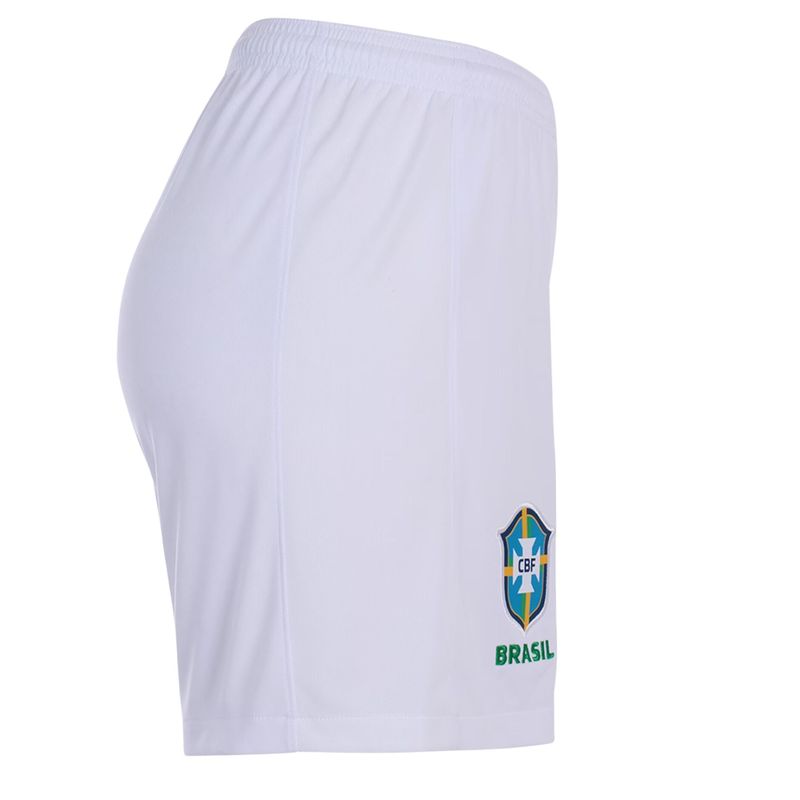 Calção CBF II 23/24 Nike Torcedora Pro Feminino - Branca/Verde