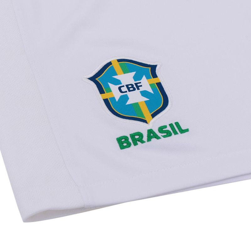 Calção CBF II 23/24 Nike Torcedora Pro Feminino - Branca/Verde