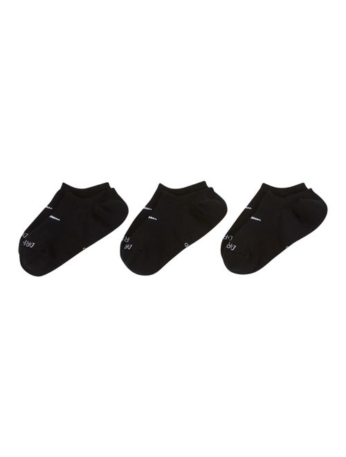 Kit Meias Nike Everyday Plus Acolchoado Footie 3 Pares Feminina - Preta