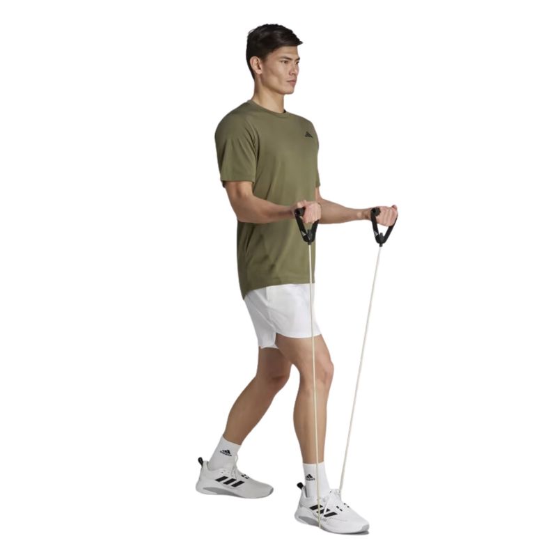 Camiseta Adidas Train Essentials Seasonal Camo Masculina - Verde Musgo