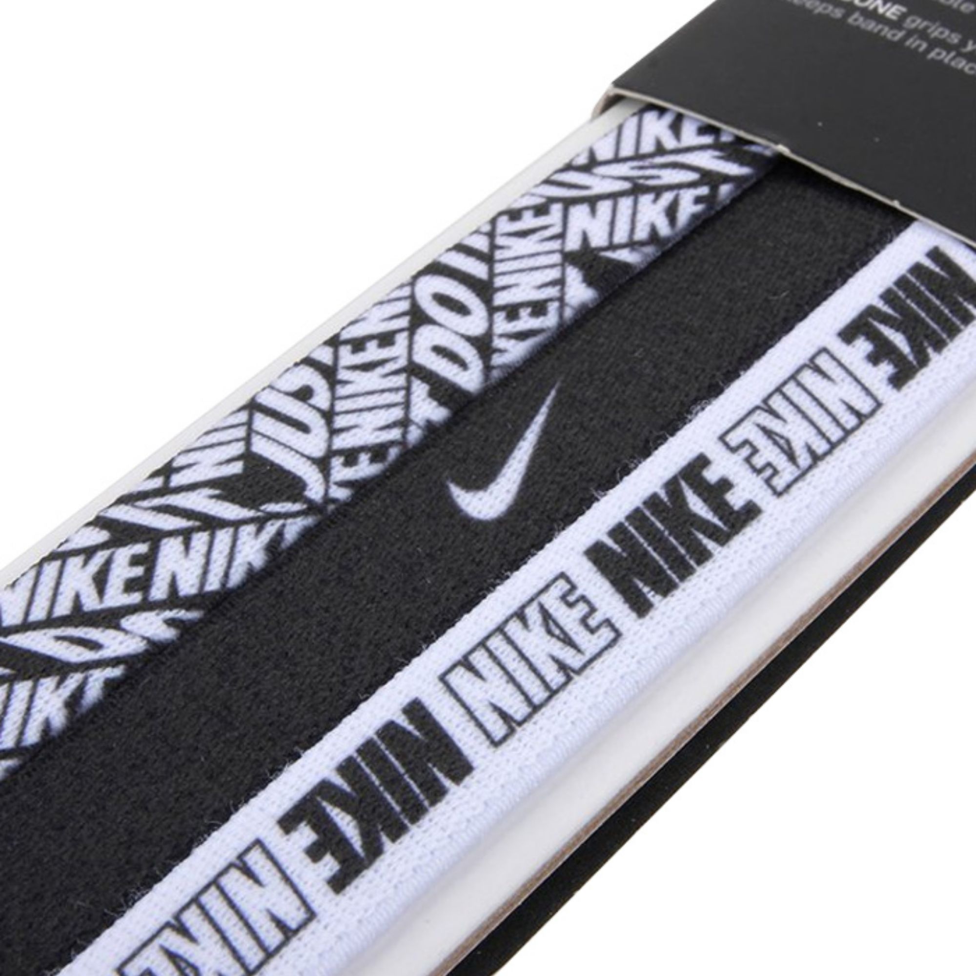 Kit 3 Bandanas Nike Headbands Unissex Preta/Branca Bayard Esportes