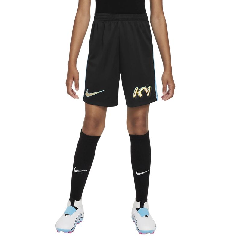 Shorts Nike Km Dri-Fit Infantil - Preto/Azul - Bayard Esportes