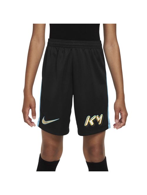 Shorts Nike Kylian Mbappé Dri-Fit Infantil - Preto/Azul