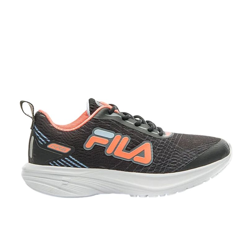 Tênis Fila Kr6 Infantil - Preto/Coral