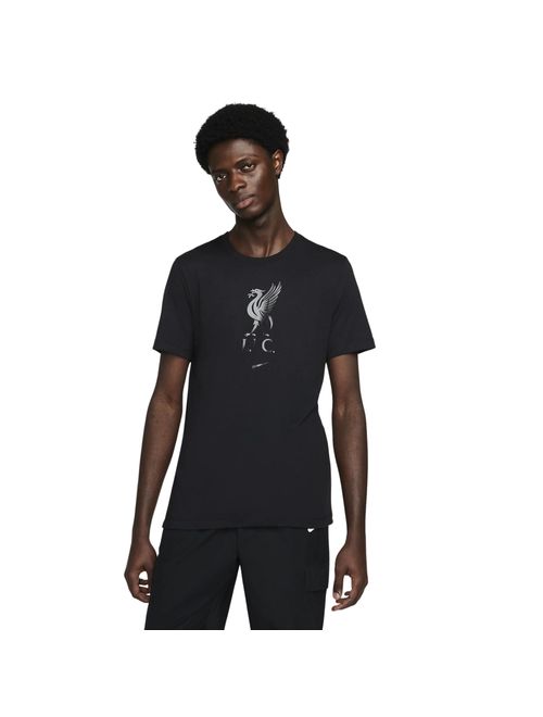 Camiseta Liverpool Fc Nike Crest SS Masculina - Preta