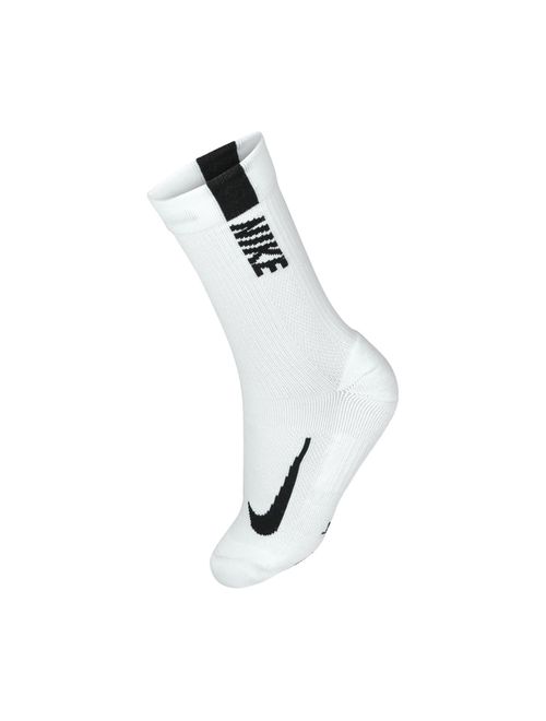 Kit Meias Nike Multiplier Crew 2 Pares unissex - Branca/Preta