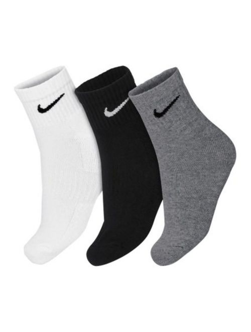 Kit Meia Nike Everyday Cushion Ankle 3 Pares Masculina - Preta/Cinza