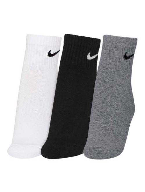 Kit Meias Nike Everyday Cushion Ankle 3 Pares Masculina - Preta/Cinza
