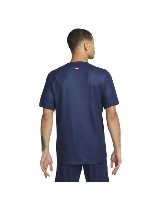 Camisa Paris Saint-Germain I 2023/24 Nike Stadium Masculina - Azul/Vermelha