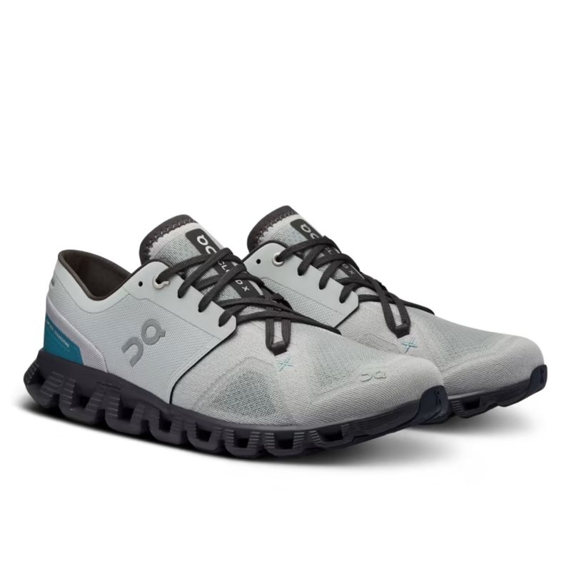 Tenis-On-Running-Cloud-X-3-Masculino---Cinza-Verde