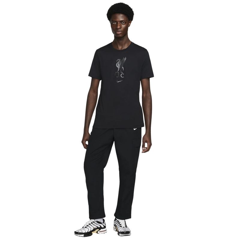Camiseta Liverpool Fc Nike Crest SS Masculina - Preta
