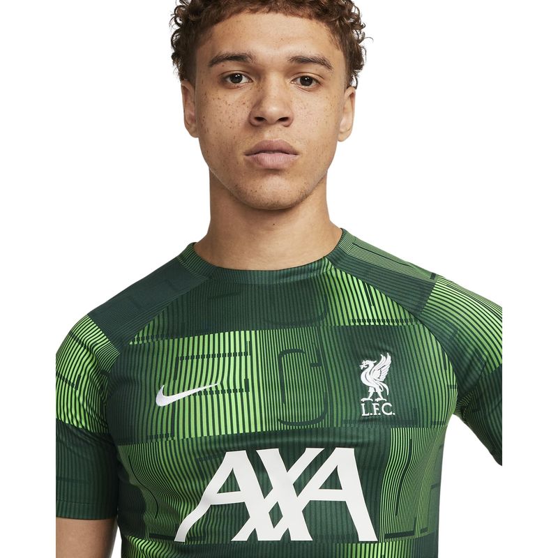 Camisa Liverpool Fc Nike Academy Pro Masculina - Verde/Branca