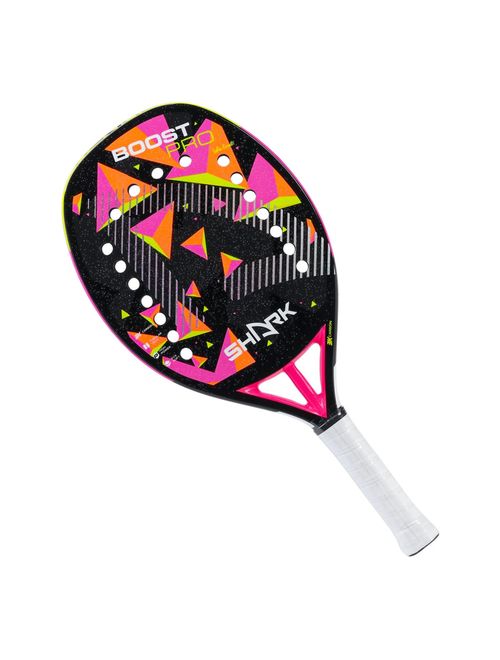 Raquete De Beach Tennis Shark Boost Pro 23 Unissex - Preta/Rosa