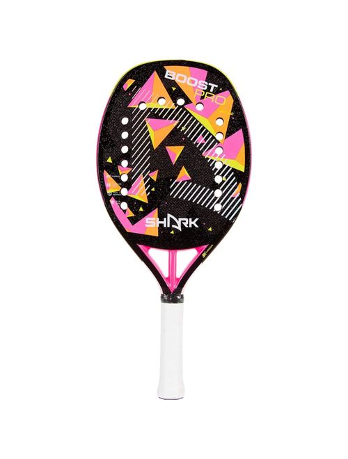 Raquete De Beach Tennis Shark Boost Pro 23 Unissex - Preta/Rosa