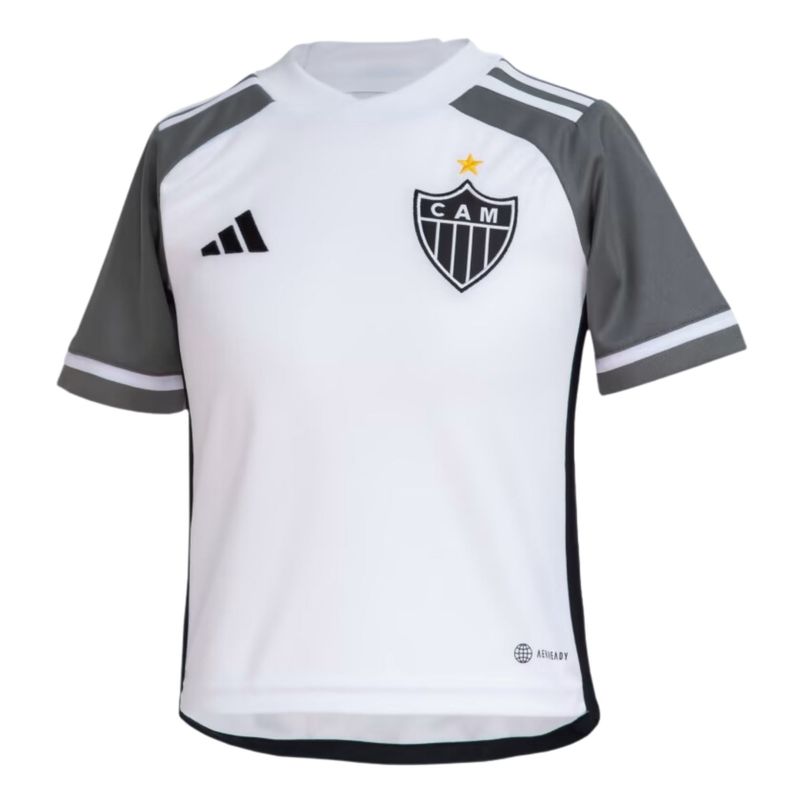 Camisa-Atletico-Mineiro-23-24-Adidas-infantil---Branca-Preta