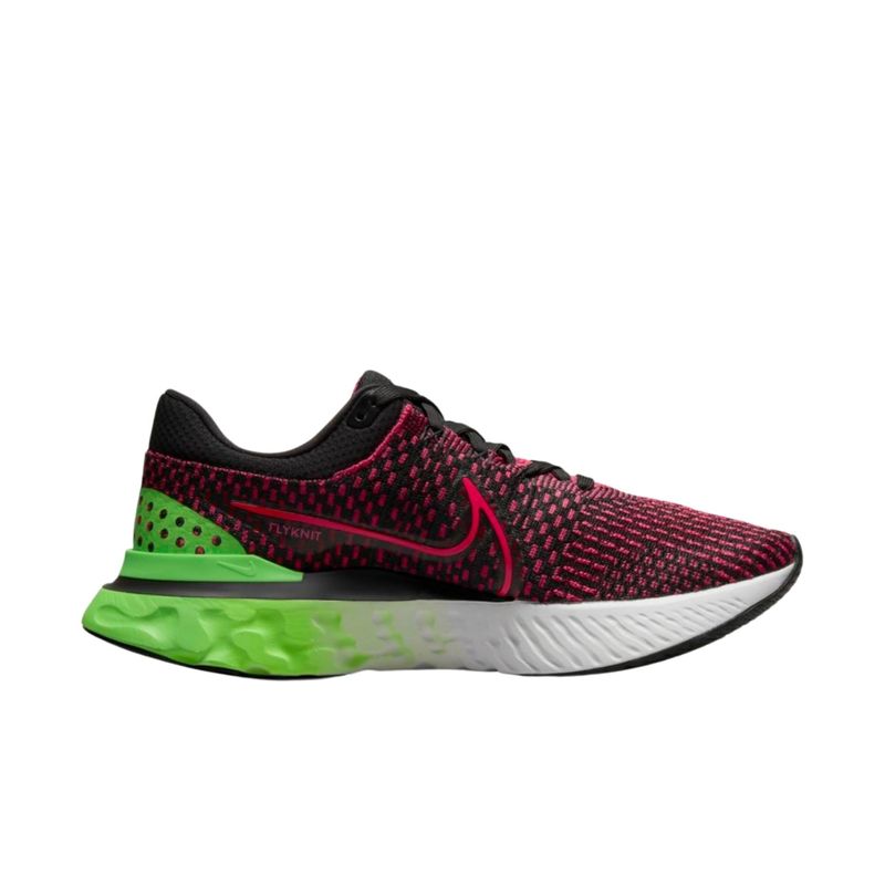 Tenis Nike React Infinity Run Flyknit 3 Masculino Vinho Verde Bayard Esportes