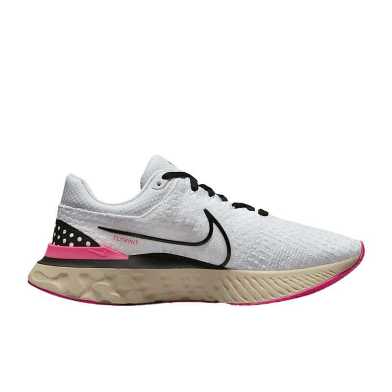 Tênis Nike React Infinity Run Flyknit 3 Masculina - Cinza/Preto