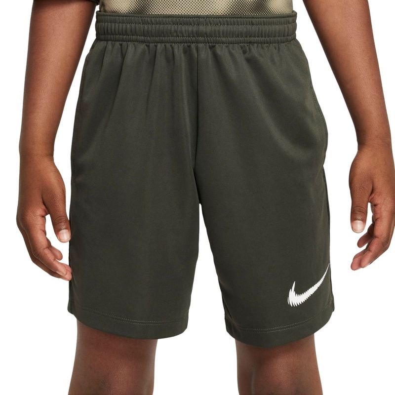 Shorts-Nike-Dri-Fit-Trophy-23-Infantil-Gx-Infantil---Verde-Musgo